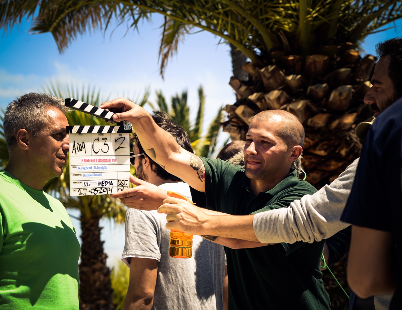 Il ciak sul set dello spot Regione Marche a San Benedetto del Tronto